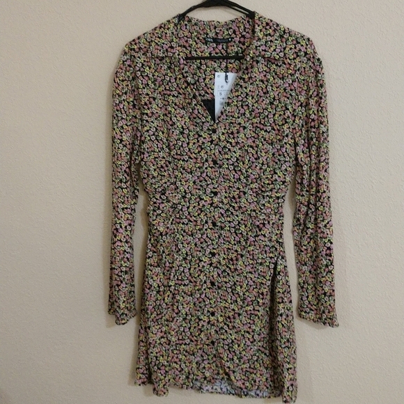 Zara Dresses & Skirts - ZARA Multi Color Floral Printed Dress